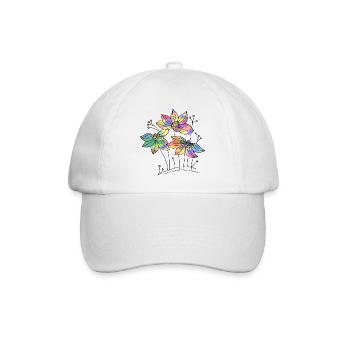 Fleur - Casquette classique - blanc/blanc - Devant