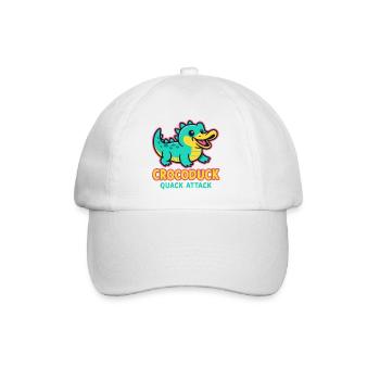 Crocoduck - Quack Attack - Baseball Cap - white/white - Front
