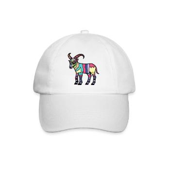 Chèvre de montagne Halloween Zombie - Casquette classique - blanc/blanc - Devant