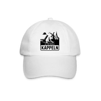 Kappeln Schlei SH Schleswig Holstein Silhouette - Baseballkappe - Weiß/Weiß - Vorne