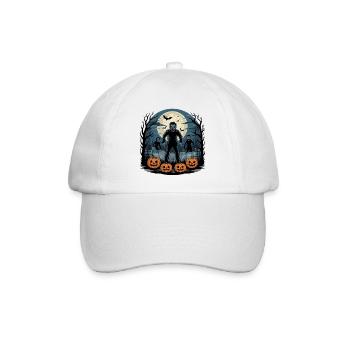 Zombie Halloween - Baseballkappe - Weiß/Weiß - Vorne