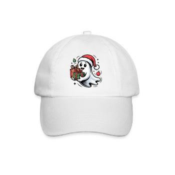 Fantôme de Noël avec des cadeaux Dessin animé - Casquette classique - blanc/blanc - Devant