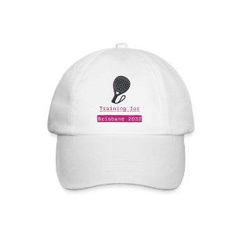 Entraînement de padel Brisbane 2032 - Casquette classique - blanc/blanc - Devant