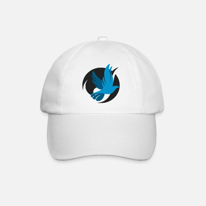 Originales Taubenlogo - Baseballkappe - Weiß/Weiß