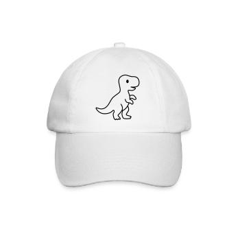 Dino / Dinosaure - Casquette classique - blanc/blanc - Devant