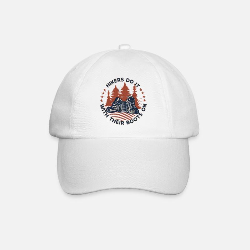 Drôle de chaussures de randonnée Circle Badge - Casquette classique - blanc/blanc