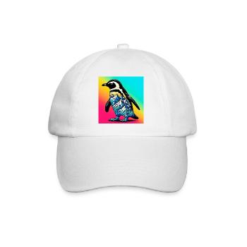 penguin - Baseball Cap - white/white - Front