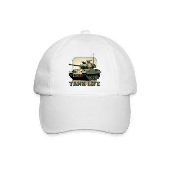 Tank Life Camouflage Tank Graphic - Baseball Cap - white/white - Front