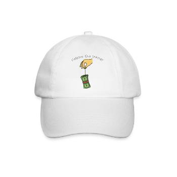 Suis l’argent - Casquette classique - blanc/blanc - Devant