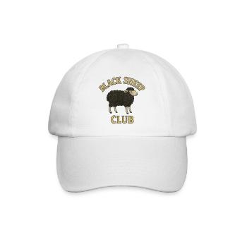 Black Sheep Club Emblem - Baseball Cap - white/white - Front