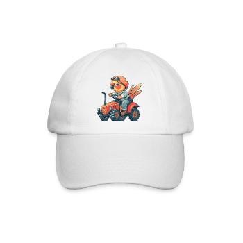 Parrot Tractor Farmer - Baseball Cap - white/white - Front