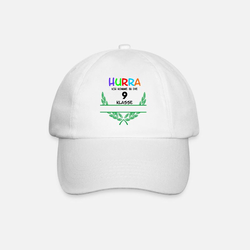 HOURRA ich komme in die 9. Classe – Espace de noms - Casquette classique - blanc/blanc