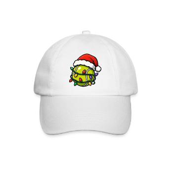 Christmas Tennis Ball Tennis Player Christmas - Baseball Cap - white/white - Front