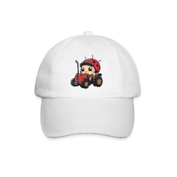 Fermier de tracteurs Ladybug - Casquette classique - blanc/blanc - Devant
