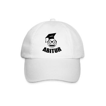 Nerd Student Abitur - Baseball Cap - white/white - Front