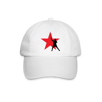 Badminton - Sport - Racket - Baseball Cap - white/white - Front