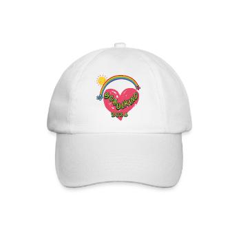 Cœur Écolier Arc-en-ciel 2026 - Casquette classique - blanc/blanc - Devant