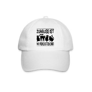 Cadeau de maman chat propriétaire de chat - Casquette classique - blanc/blanc - Devant
