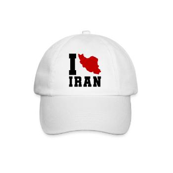 I Love Iran - Baseball Cap - white/white - Front