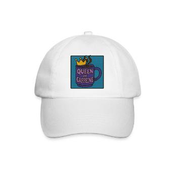 Queen of Caffeine - Baseball Cap - white/white - Front