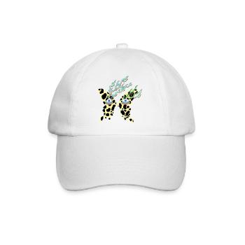 butterfly_with_eyes - Baseballkappe - Weiß/Weiß - Vorne