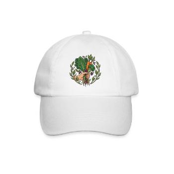 Harvest Hand Carrots & Root Vegetables - Baseball Cap - white/white - Front