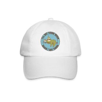 Sloth Monday Treibstoff-Casual - Baseballkappe - Weiß/Weiß - Vorne