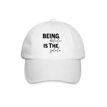 Being Delulu Is The Solulu - Baseball Cap - white/white - Front