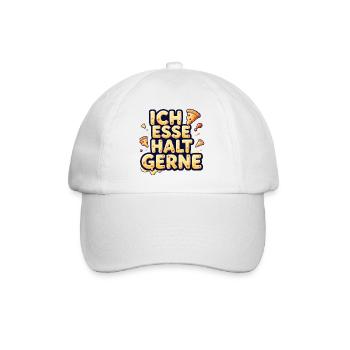 J’aime juste manger de la pizza - Casquette classique - blanc/blanc - Devant