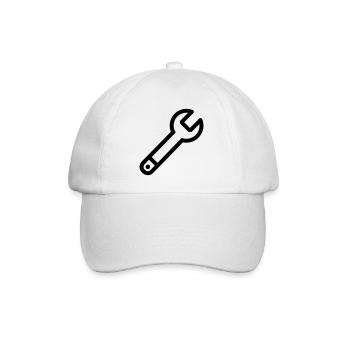 DIY-Schlüssel - Baseballkappe - Weiß/Weiß - Vorne