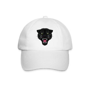 Panthère Noire Yeux Verts Force - Baseball Cap - white/white - Front