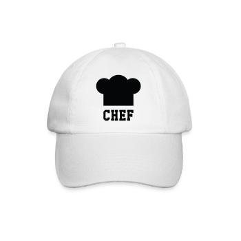 Chef Toque - Kitchen - Cook - Baseball Cap - white/white - Front