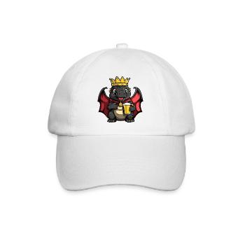 Roi de la bière Dinosaur Stegosaurus - Casquette classique - blanc/blanc - Devant