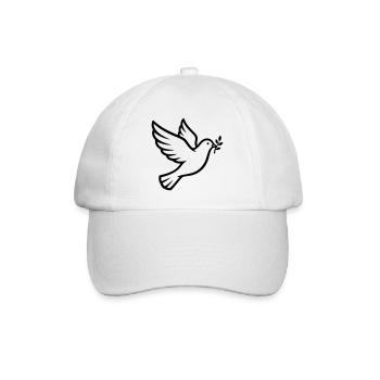 Branche de la Colombe de la Paix Paix - Casquette classique - blanc/blanc - Devant
