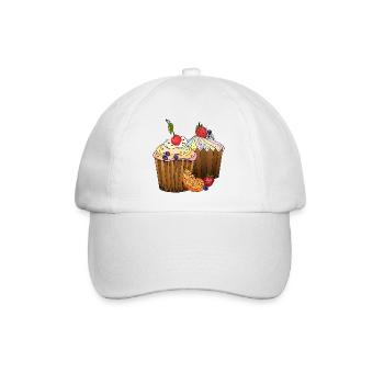 Cakes - Baseball Cap - white/white - Front