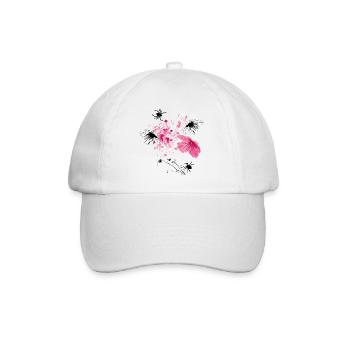  Blüten Fantasie - Baseballkappe - Weiß/Weiß - Vorne