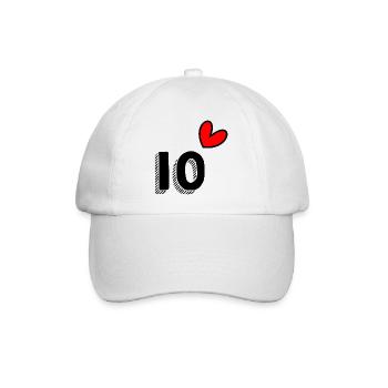 10. 10 YEARS. 10th ANNIVERSARY. 10 YEAR ANNIVERSARY. - Baseball Cap - white/white - Front