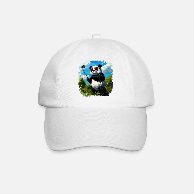 Pandas Golf - Baseballkappe - Weiß/Weiß
