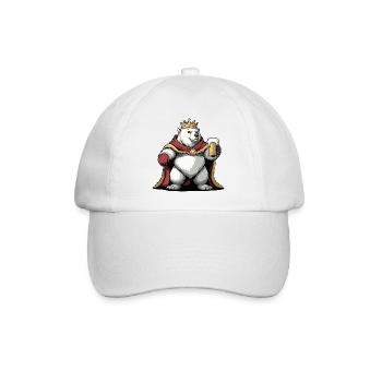 Polar Bear Beer King - Baseball Cap - white/white - Front