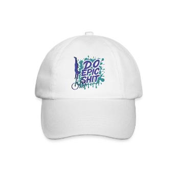 Artistic cycling, artistic cycling, indoor cycling - Baseball Cap - white/white - Front