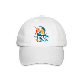 Pilates energy and flexibility - Baseball Cap - white/white - Front