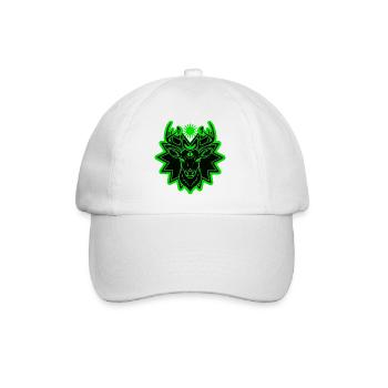 Cerf Mystique : Gardien de la Nature Géométrique - Casquette classique - blanc/blanc - Devant
