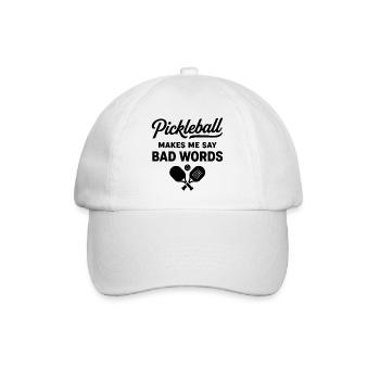 Pickleball Passion | Player and Sports Humor - Baseball Cap - white/white - Front