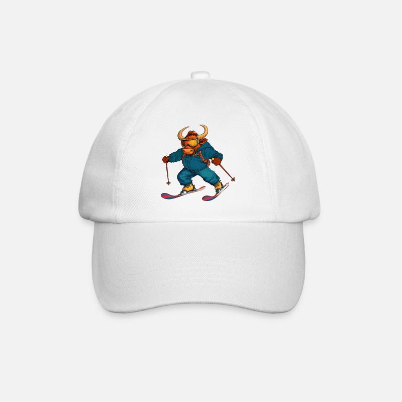 Skier Taurus - Baseball Cap - white/white