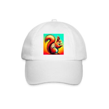 squirrel - Baseball Cap - white/white - Front