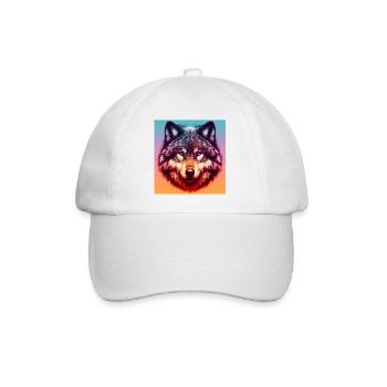 Wolf - Baseball Cap - white/white - Front