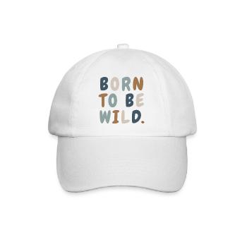 Sweat minimaliste mignon Born Wild Boho - Casquette classique - blanc/blanc - Devant