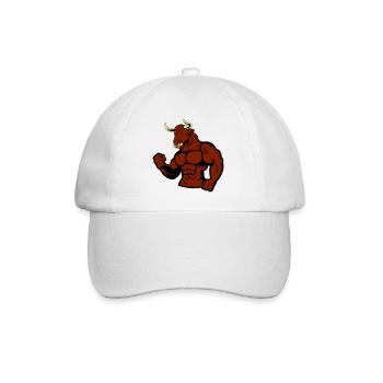 Taureau musclé Taureau - Casquette classique - blanc/blanc - Devant