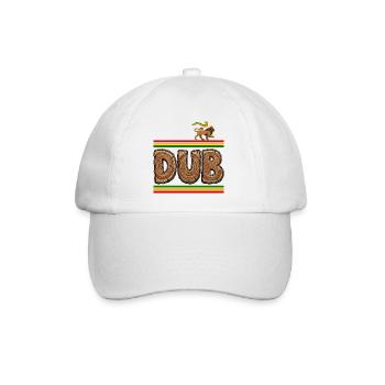 Dub Holz Reggae - Baseballkappe - Weiß/Weiß - Vorne
