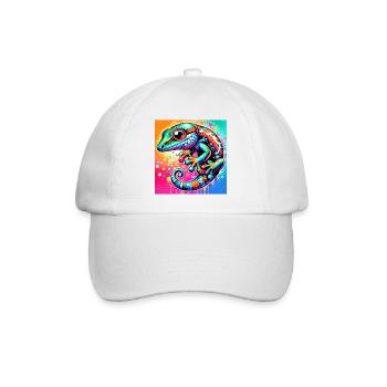 Gecko - Baseball Cap - white/white - Front